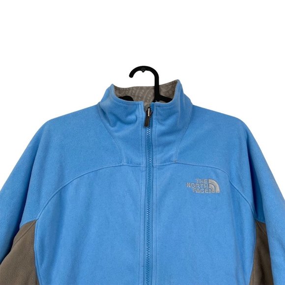 The North Face TKA 1 Women's Sz M Medium Blue Full-Zip Fleece Sweater Jacket - Picture 2 of 10